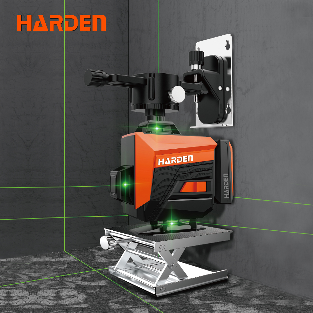 Level Laser Line - HARDEN 360-Degree 4D16-Line Indoor/Outdoor Laser Level
