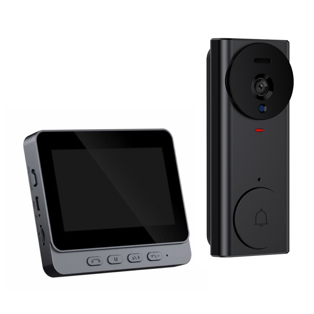 Home Improvement And Supply - 4.3-inch Display Screen Intelligent Doorbell Wireless