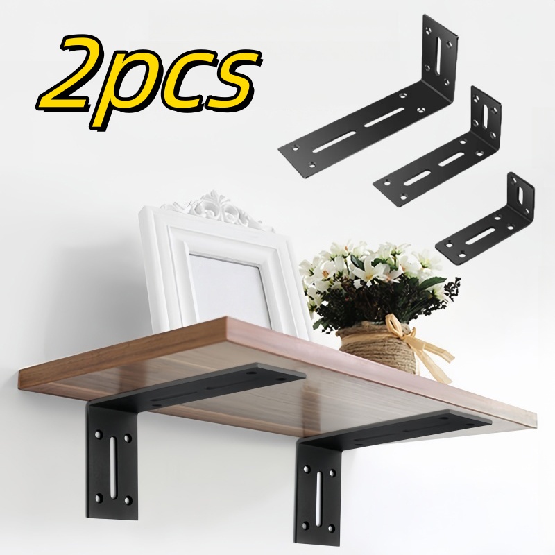 2pcs 90 degree black brackets, - Home Improvement Mall reseña y precio