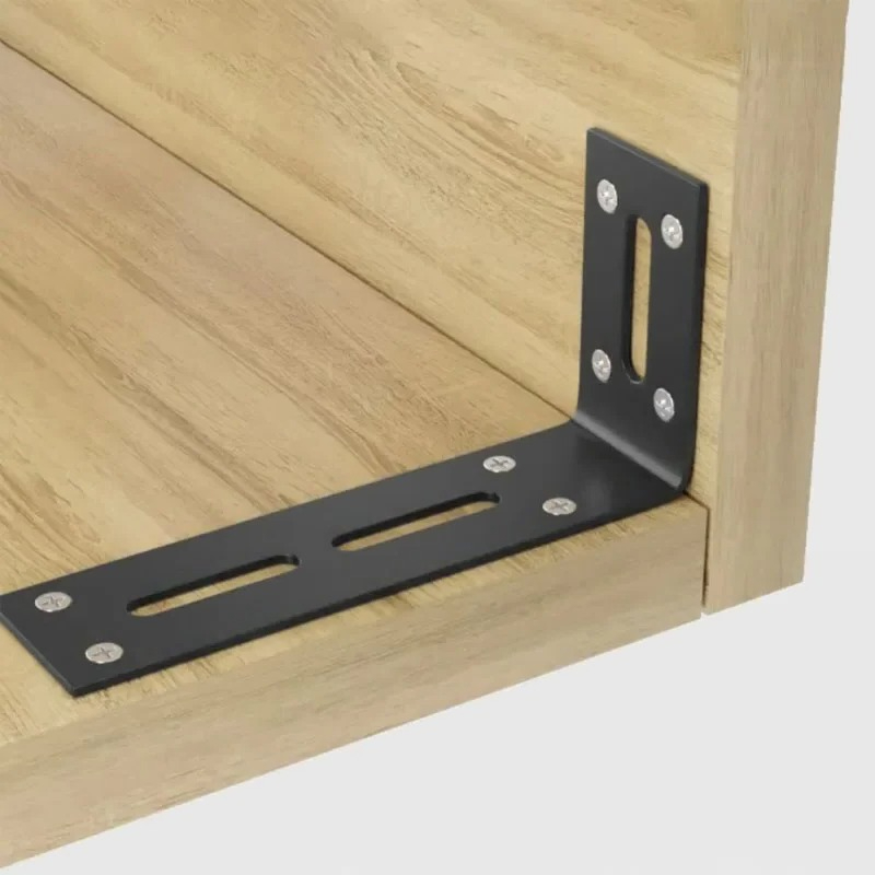 2pcs 90 degree black brackets, - Home Improvement Mall reseña y precio