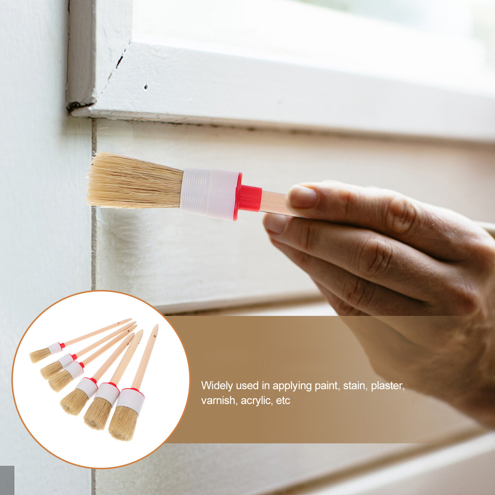 6Pcs Flexible Bristle Paint Br - Home Improvement Cars reseña y precio