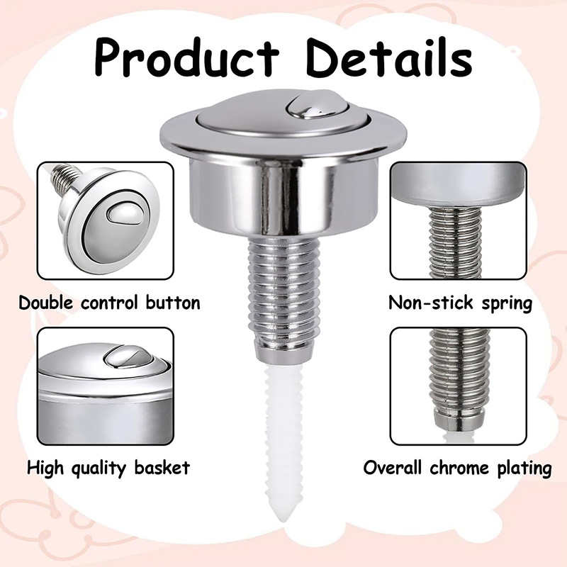Dual Flush Toilet Button Flush - Toilet Flush Valve reseña y precio