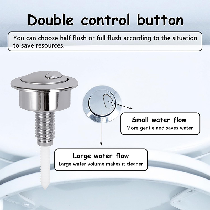 Dual Flush Toilet Button Flush - Toilet Flush Valve reseña y precio