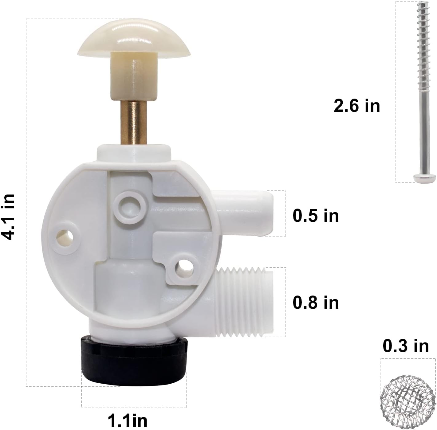 RV Toilet Water Valve Kit 3853 - Toilet Flush Valve reseña y precio