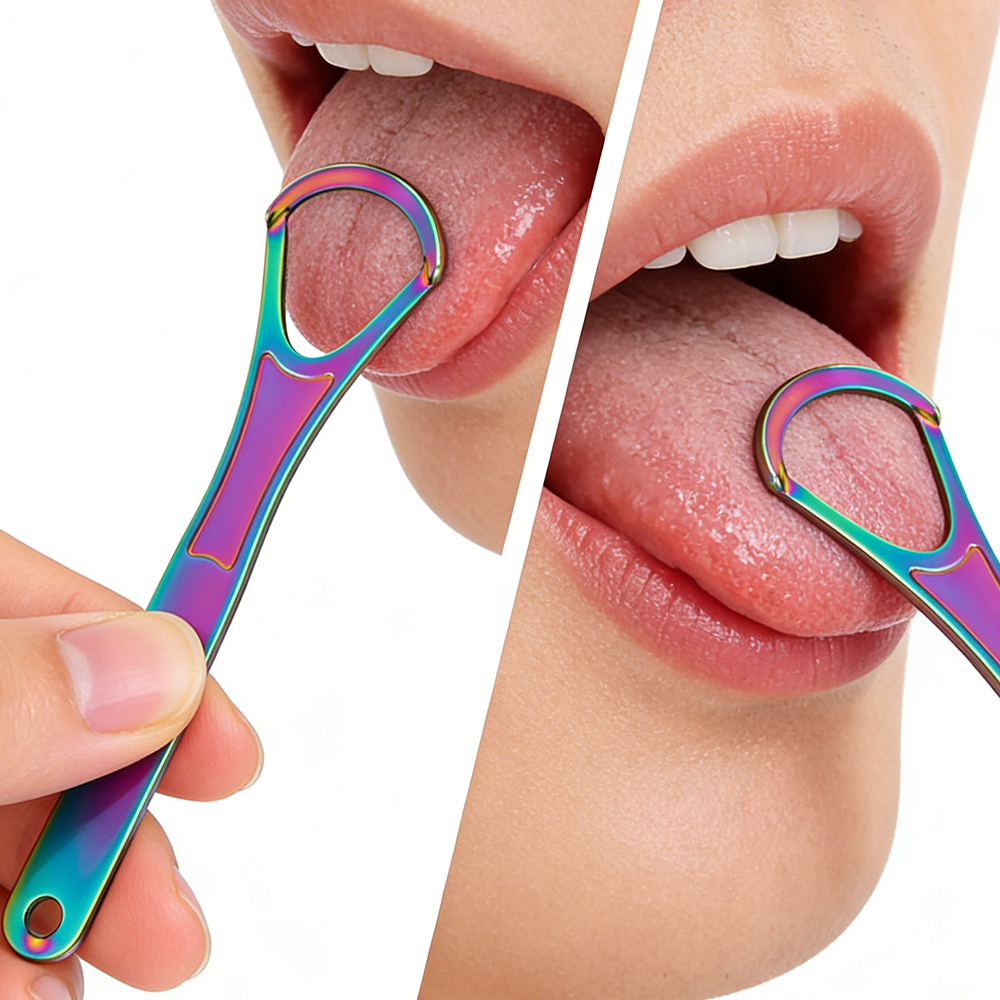 Stainless Steel Tongue Scraper - Home Improvement Mall reseña y precio