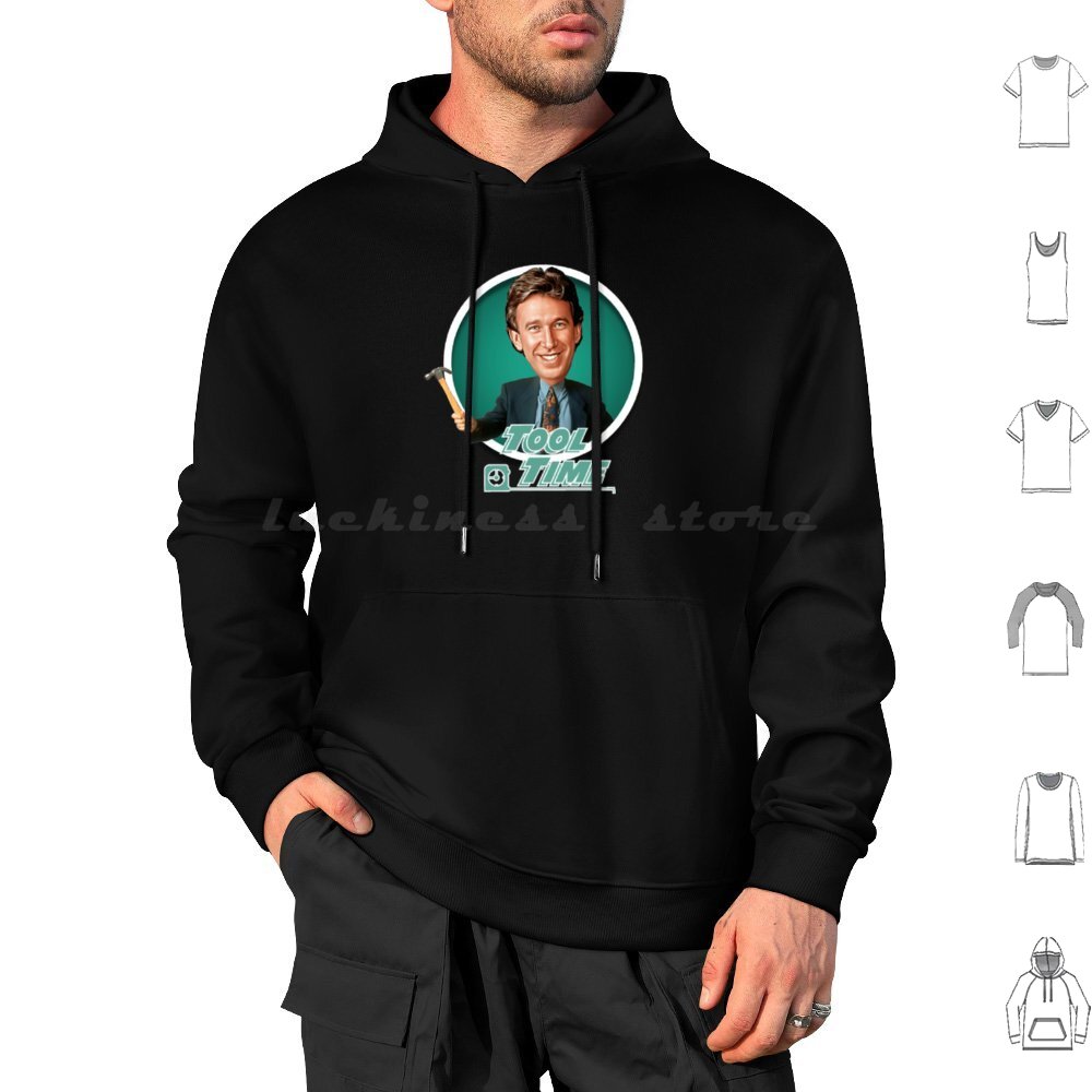 Tim Allen-Tool Time Hoodie Cot - Home Improvement With Tim Taylor reseña y precio