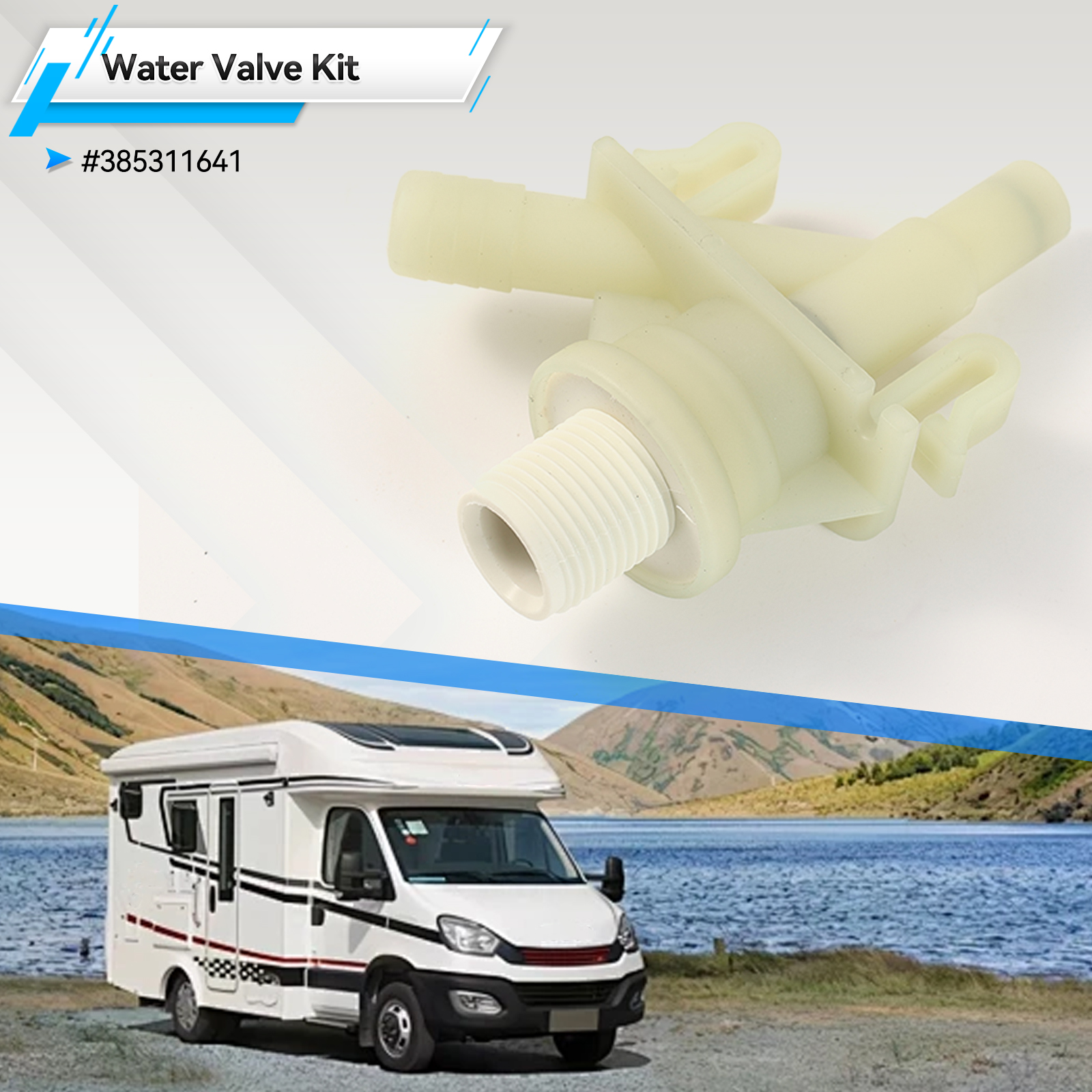 Plastic RV Camper Water Valve  - Toilet Flush Valve reseña y precio