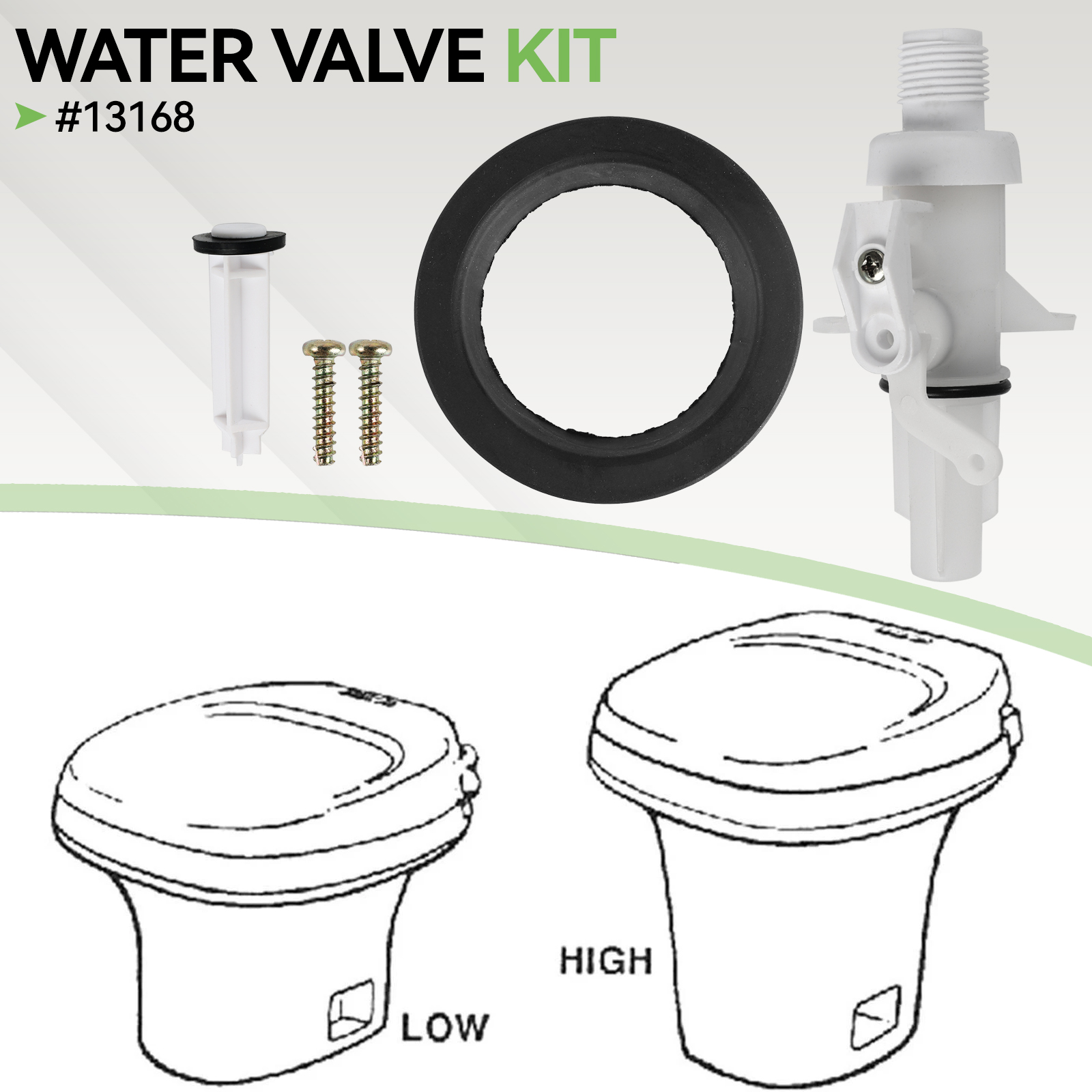 Upgraded Water Valve Kit For T - Toilet Flush Valve reseña y precio