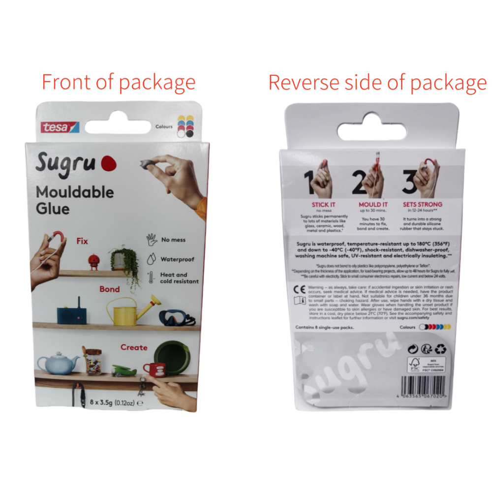1 box=8 pcs Tesa Sugru Mouldab - Home Improvement And Diy reseña y precio