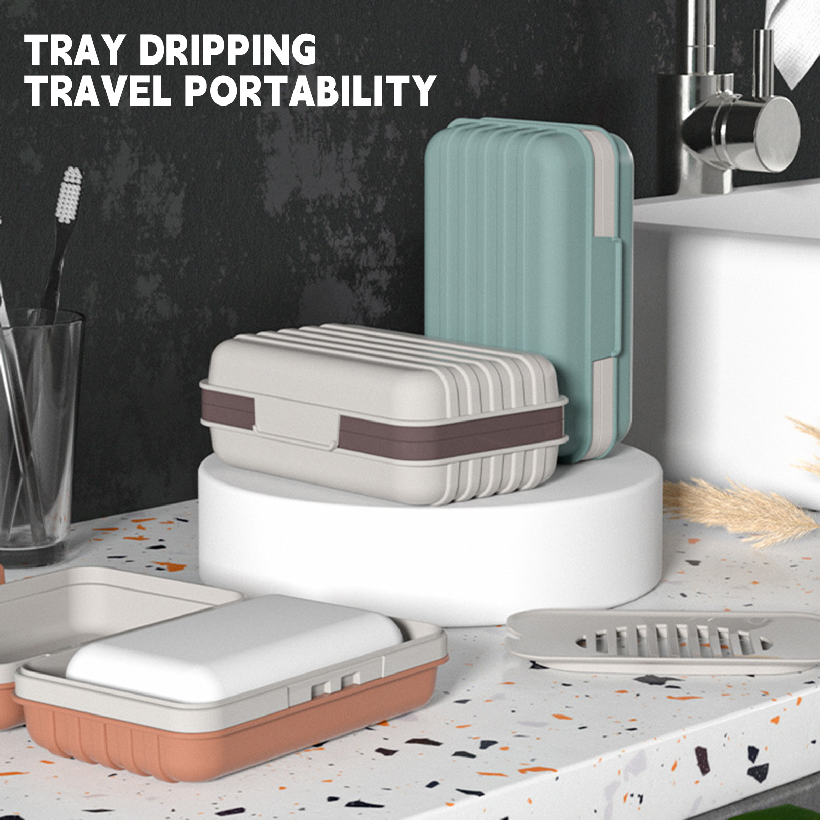 Shower Soap Case Tray With Dra - Home Improvement Mall reseña y precio