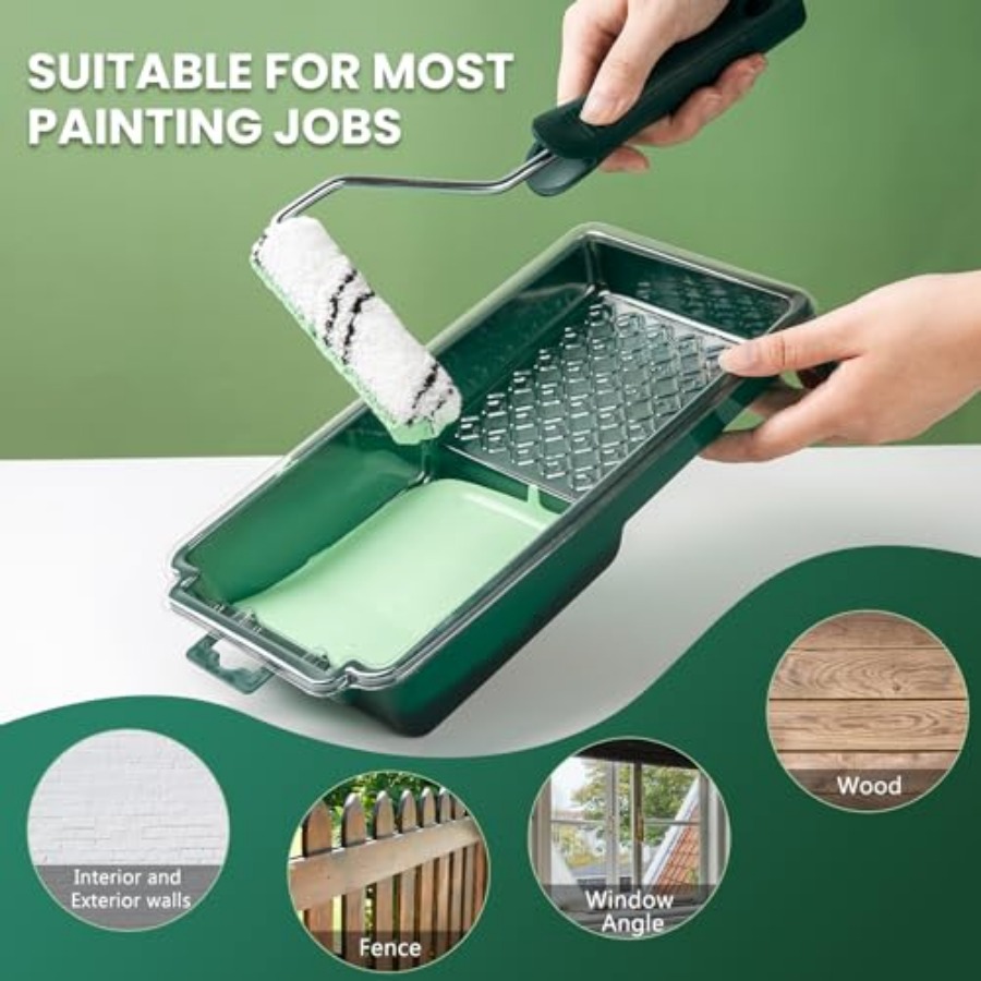 15 Pcs Small Roller, Tray, Tra - Home Improvement And Supply reseña y precio