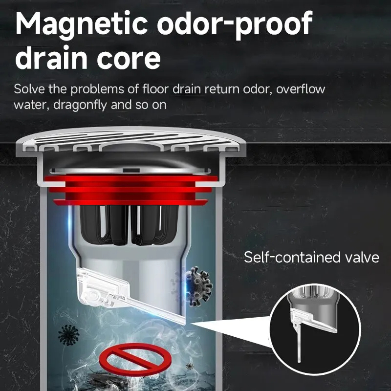 Odor Proof Floor Drain Valve S - Toilet Flush Valve reseña y precio