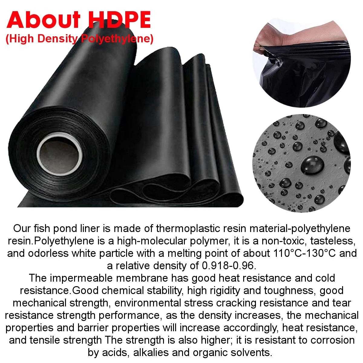 Thick HDPE Waterproof Membrane - Home Improvement Mall reseña y precio