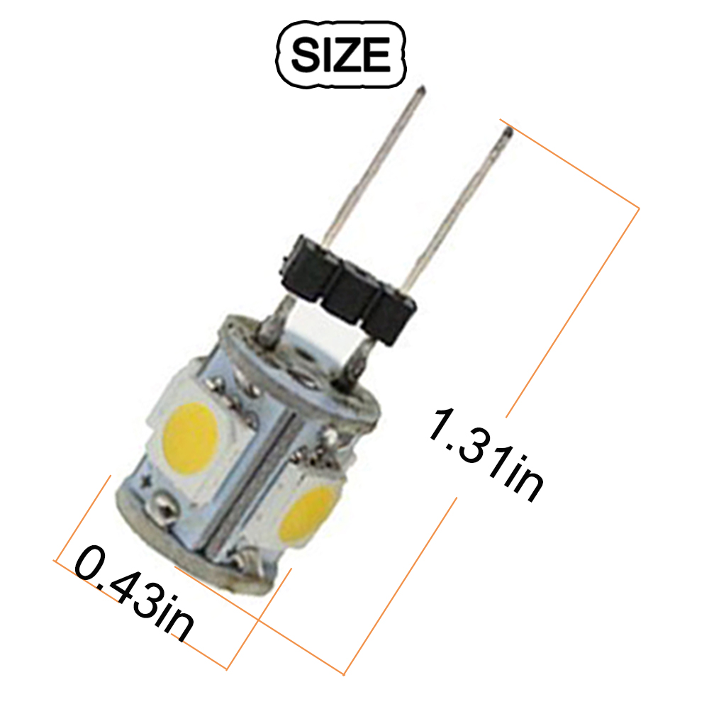 10pcs DC12V G4 5050 5 SMD LED  - Home Improvement Cars reseña y precio