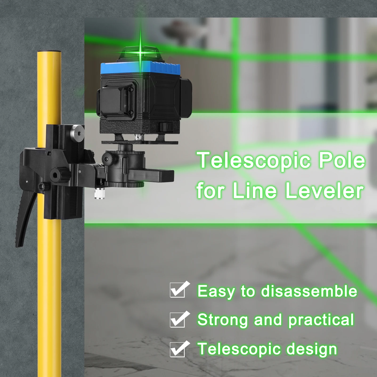 Max 4.2m Height Adjustable Lin - Level Laser Line reseña y precio