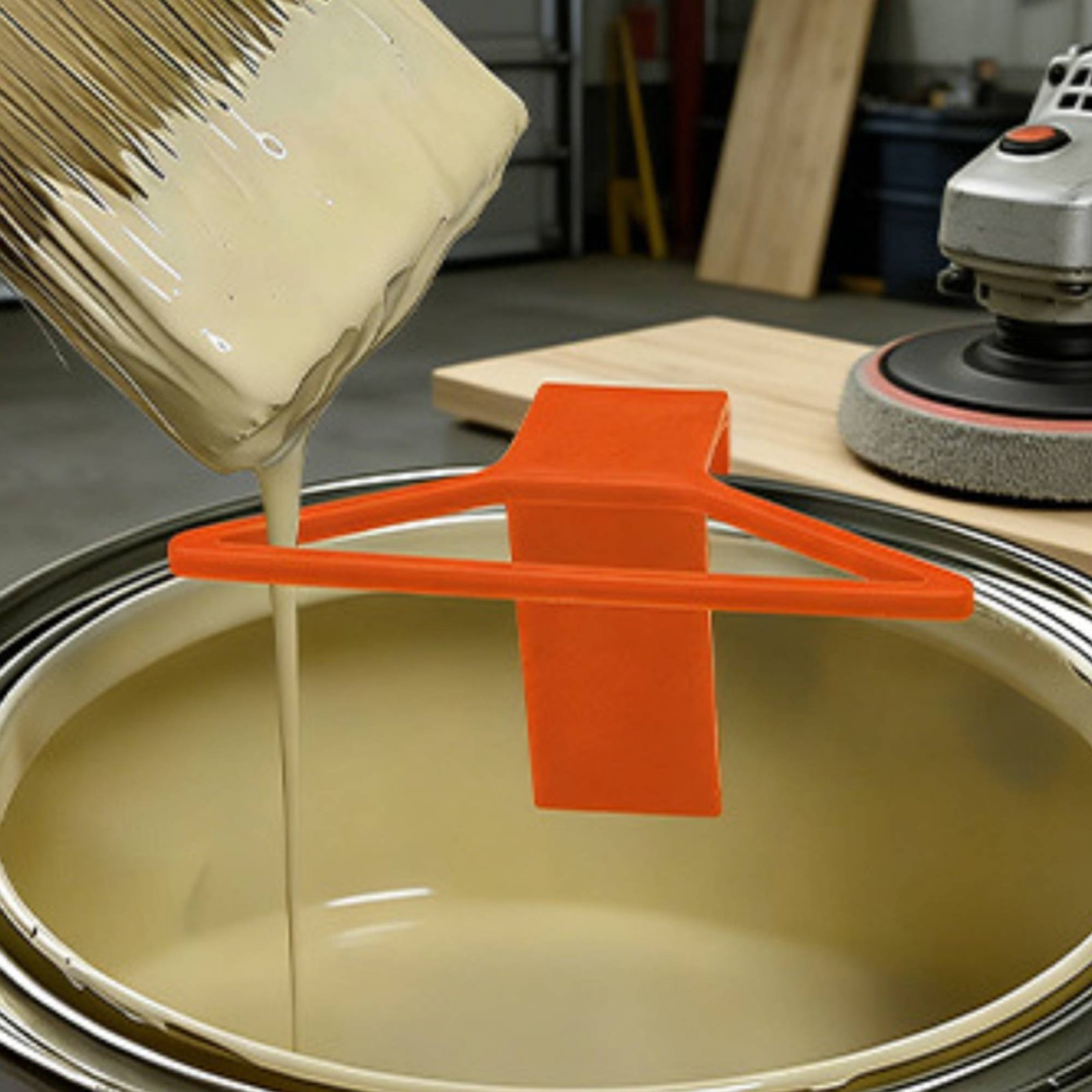 Anti-Spill Paint Can Holder Re - Home Improvement And Supply reseña y precio