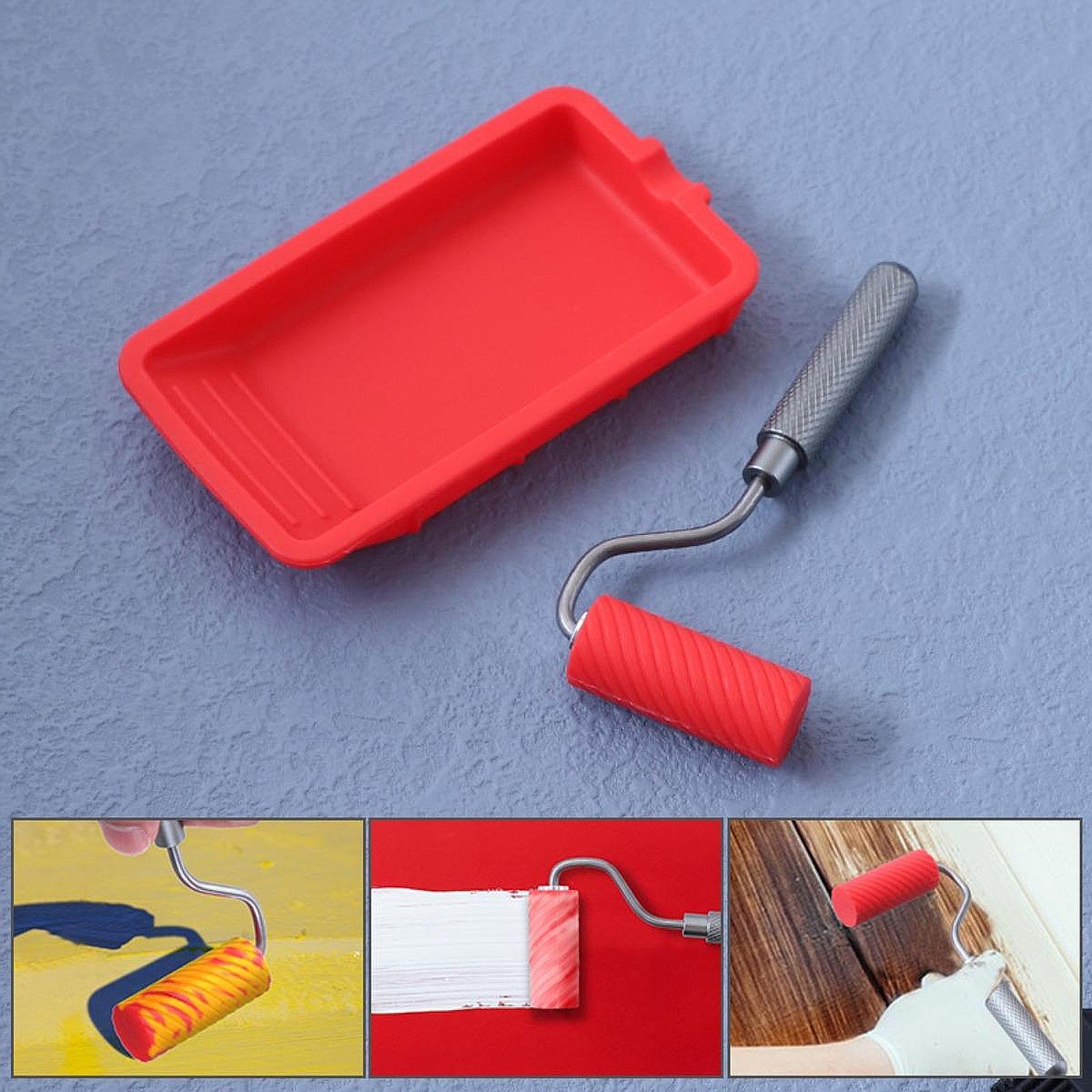 Paint Tray with Roller Silicon - Home Improvement And Supply reseña y precio