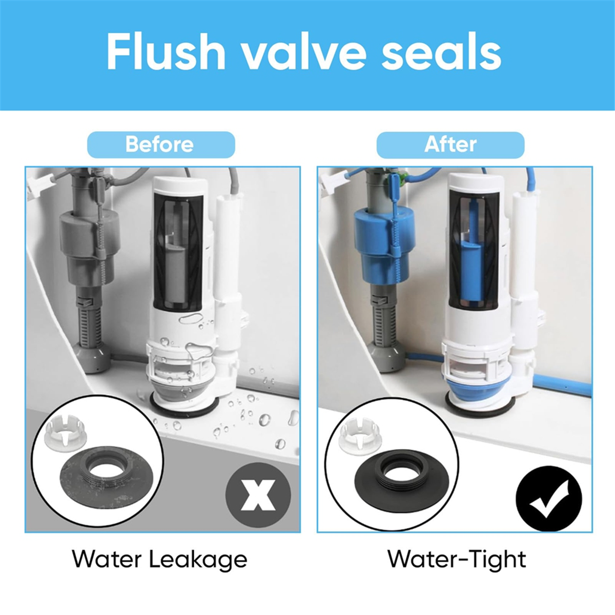 AA25 For Flush Valve Seal,3 Pa - Toilet Flush Valve reseña y precio