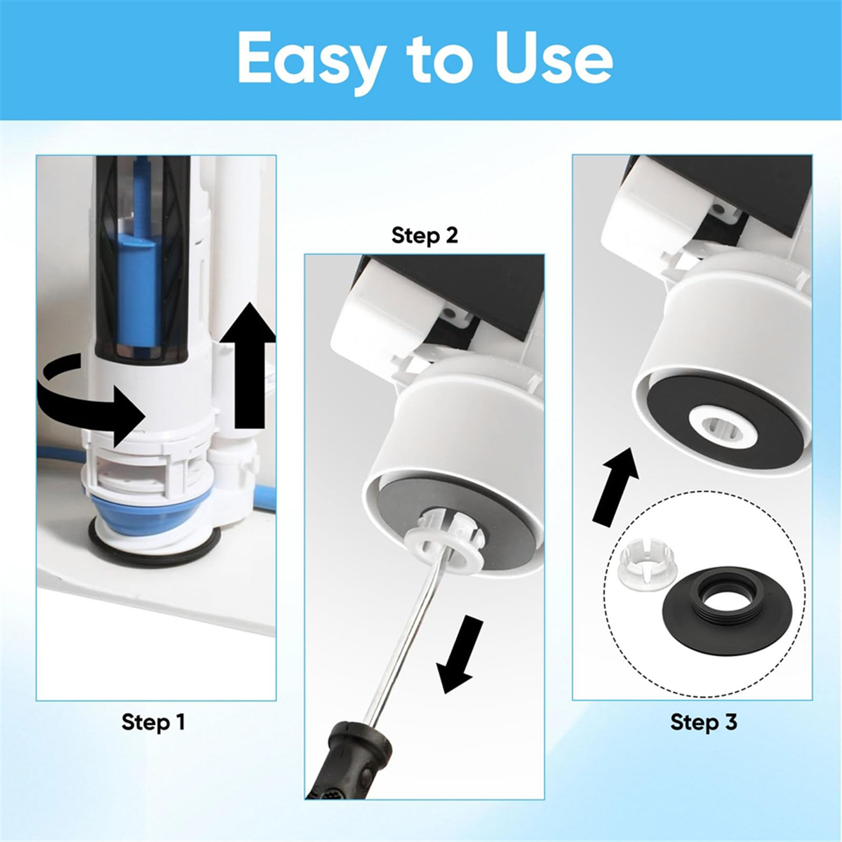 AA25 For Flush Valve Seal,3 Pa - Toilet Flush Valve reseña y precio