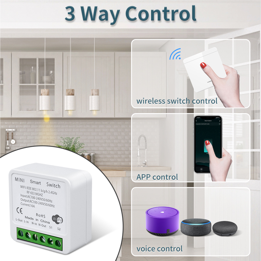 16A Tuya WiFi DIY Smart Switch - Home Improvement And Diy reseña y precio