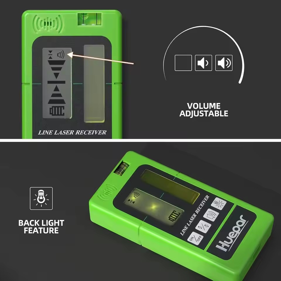 Huepar Laser Receiver LR-5RG f - Level Laser Line reseña y precio
