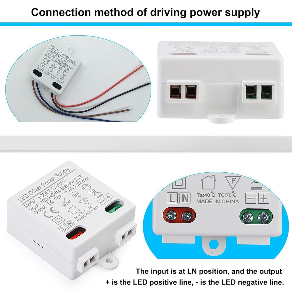 2PCS Compact 12W LED Power Sup - Home Improvement And Supply reseña y precio