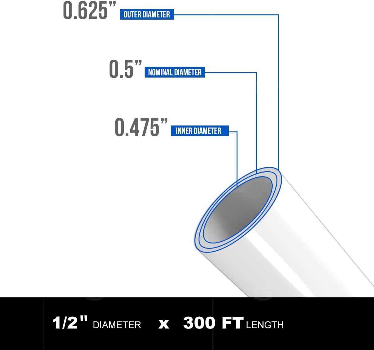 Supply Giant PEX-B Pipe 1/2 In - Home Improvement And Supply reseña y precio