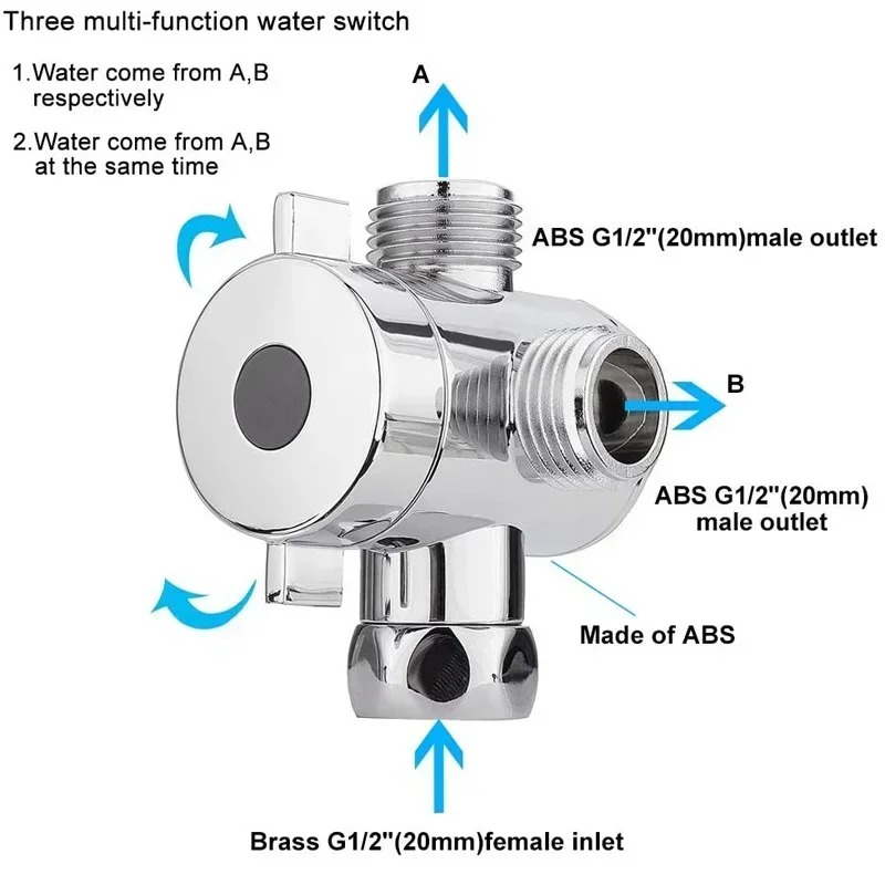 Diverter Valve G1/2 Splitter 2 - Toilet Flush Valve reseña y precio
