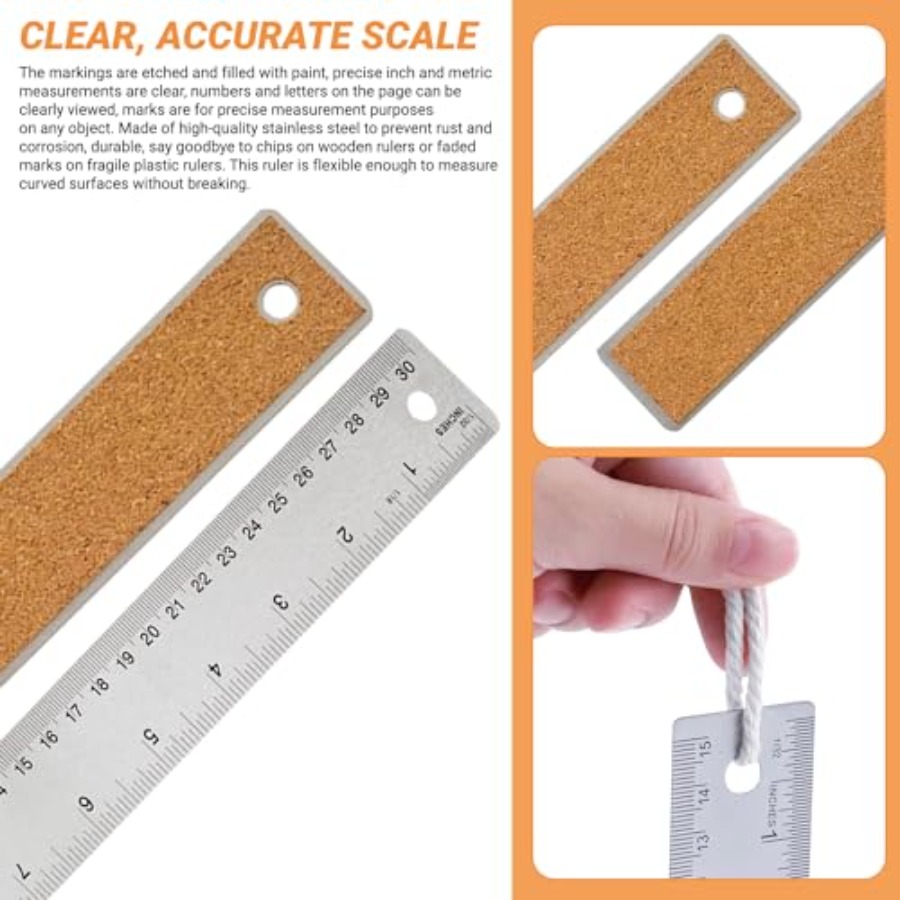 Stainless Steel Ruler with Non - Home Improvement And Supply reseña y precio