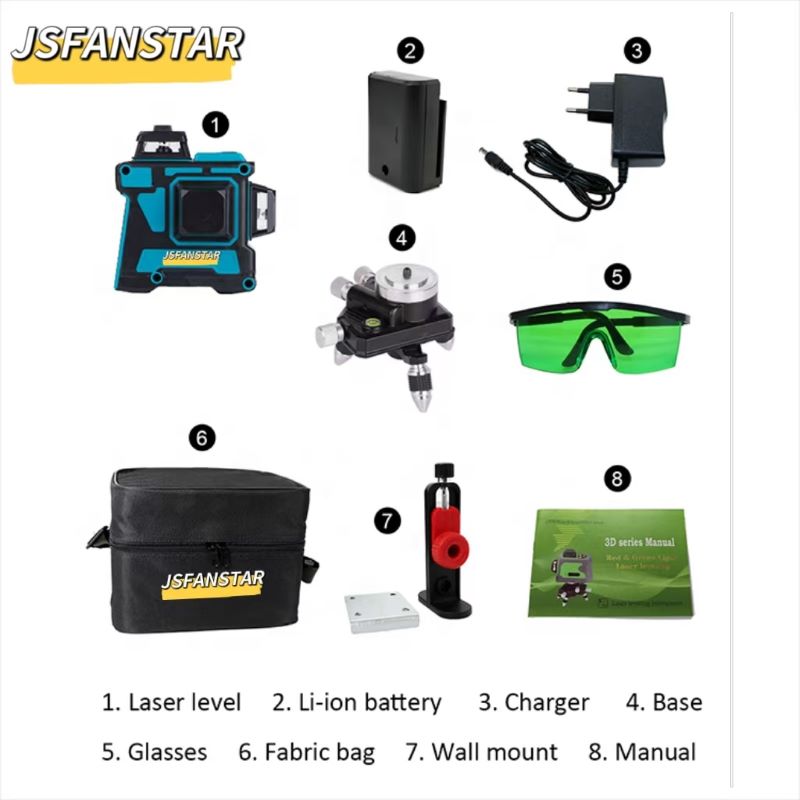 ATV3d 12 Lines Rechargeable Li - Level Laser Line reseña y precio